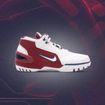 Air Zoom Generation White and Varsity Crimson - White/White/Midnight Navy