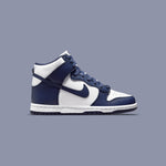 Dunk High (GS) - White/Midnight Navy