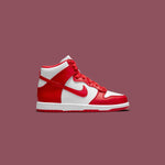 Dunk High (PS) - White/University Red