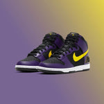 Dunk Hi Premium EMB - Black/Opti Yellow/Court Purple