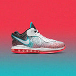 Lebron 8 V2 Low QS 'Miami Nights'- White/Solar Red