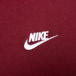 Sportswear Club Fleece Full-Zip Hoodie - Dark Beetroot/White