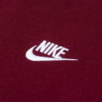 Sportswear Club Fleece Pullover Hoodie - Dark Beetroot/White