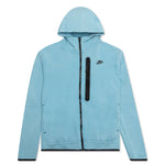 Sportswear Tech Fleece Washed Full-Zip Hoodie - Cerulean/Black