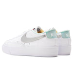 Women's Blazer Low Platform - White/Metallic Silver/Mint Foam