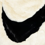 Women's Sportswear Faux Fur Jacket - Fossil/Black