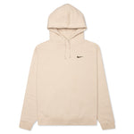 Women's Sportswear Fleece Hoodie - Oatmeal/Black