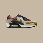 Women's Air Max 90 'Multi-Corduroy' - Black/Bronzine/Red Stardust