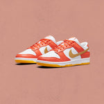 Women's Dunk Low - Orange/Metallic Gold