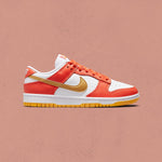 Women's Dunk Low - Orange/Metallic Gold