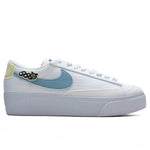 Women's Blazer Low Platform Next Nature - White/Boarder Blue/Pink Oxford