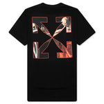 Caravaggio S/S Slim Tee - Black/Red