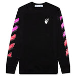 Marker L/S Tee - Black Fuchsia