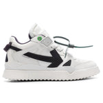 Mid Top Sponge Sneakers - White/Black