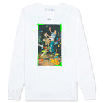 Pascal Print L/S Tee - White/Green