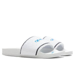 Towel Embroidery Slider - Blue/White