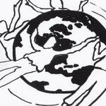 Worldwide S/S Over Tee - White/Black
