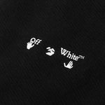Diag OW Logo Shorten Sweatpant - Black/White