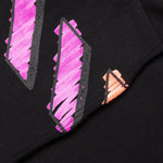 Marker Sweatshorts - Black/Fuchsia