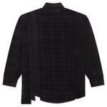Over Dye 7 Cuts Shirt - Black
