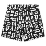 Broken Monogram Swim Short - Black/White