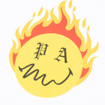 Burning Head Tee - White/Yellow