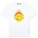 Burning Head Tee - White/Yellow
