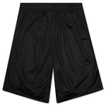 Diamond Script Mesh Shorts - Black