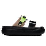 Women's Suede Mayu Sandal - Black/Fizzy Light