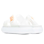 Women's Suede Mayu Sandal - White/Nimbus Cloud/Fizzy Melon