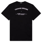 Teenage Dreams Big Fit Tour T-Shirt - Black