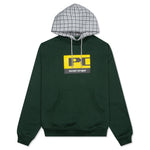 Checker Hooded Sweatshirt - Khaki