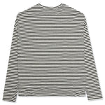 Striped Logo L/S Tee - Grey Striped