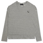 Striped Logo L/S Tee - Grey Striped