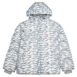 Tiger Puffer Jacket - White/Grey