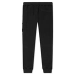 Cotton Fleece Cargo Pants - Black