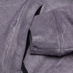 Dust Color Treatment Zip Sweatshirt - Magenta Melange