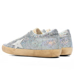 Women's Super-Star Lurex Pagliuzza Sneakers - Iridescent Silver/Yellow