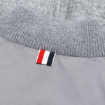 Downfilled Snap Front Vest - Light Grey