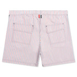 Drawcord Waist Swim Short - Red/White/Blue