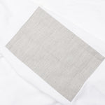 Elbow Patch Straight Fit Button Down L/S Shirt - White