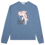 Fallen Man Angel Pullover - Grey/Blue