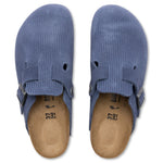 Wide Boston Suede Embossed - Indigo Blue