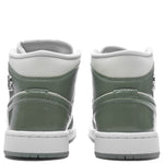 Women's Air Jordan 1 Mid SE - Sea Glass/Oil Green/Metallic Silver