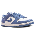 Women's Dunk Low - Sail/World Indigo/Metallic Silver