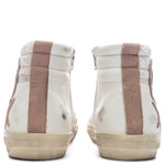 Women's Slide Suede Sneaker - White/Beige/Silver