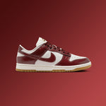 Women's Dunk Low LX 'Team Red Croc' - Phantom/Dark Team Red/Sail