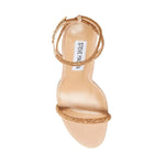 Steve Madden - Women's Breslin Rhinestone Ultrasuede Ankle Strap Heels