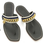Tory Burch - Women's Mini Benton Chain Thong Sandals