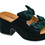 Corkys Footwear - Women's Put A Bow On It Velvet Heeled Sandal